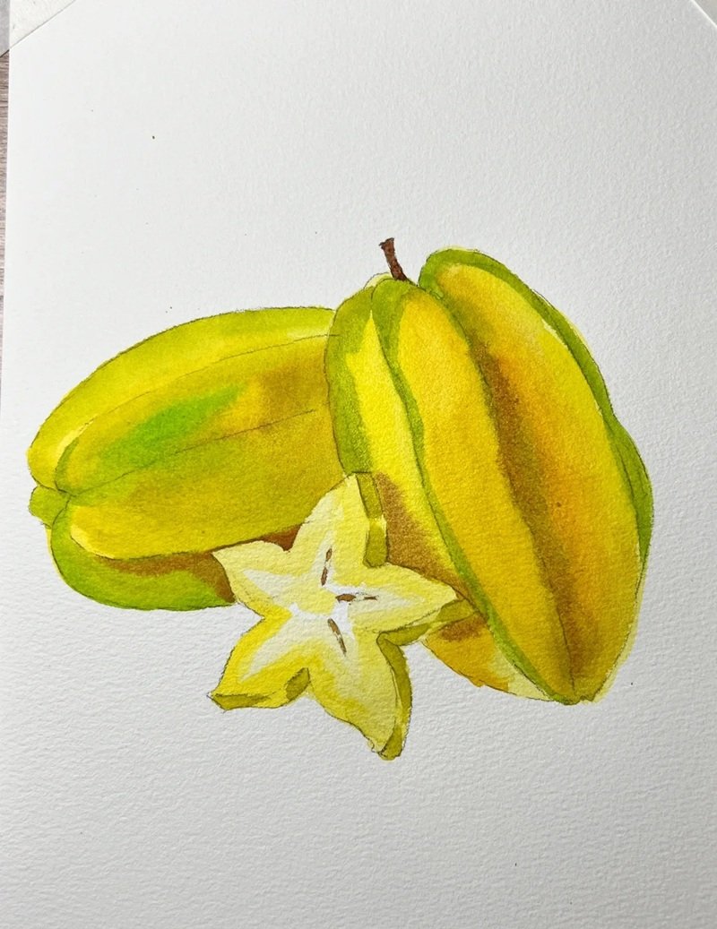 Hình vẽ quả khế 3