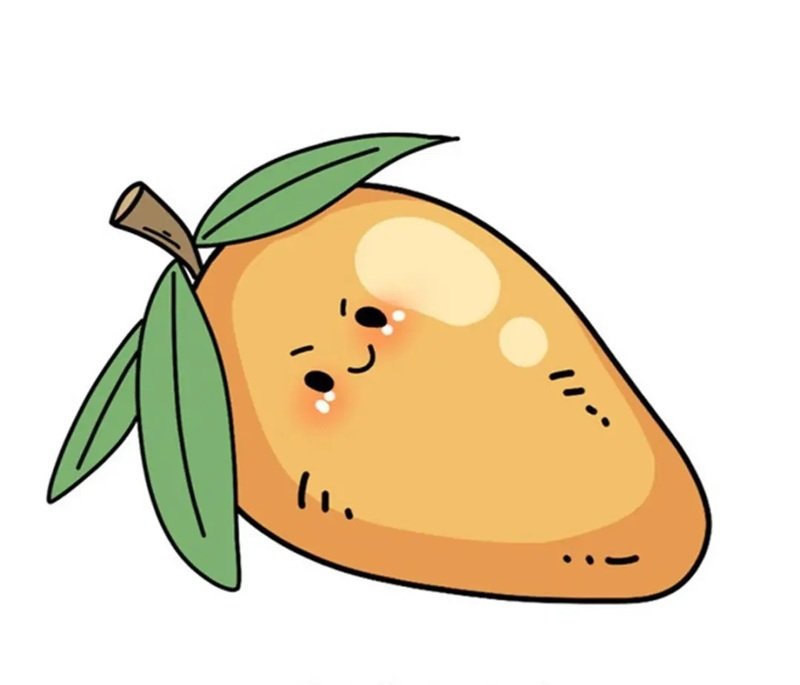 Hình vẽ quả xoài​ 