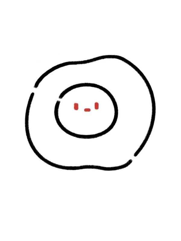Hình vẽ trứng ốp la 3