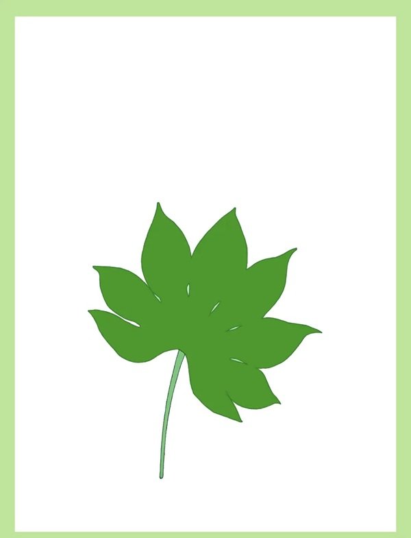 Tranh vẽ lá cây​ 2