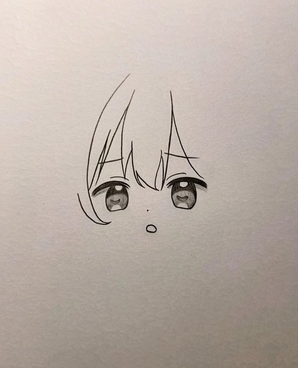 Vẽ anime đơn giản girl​ 2