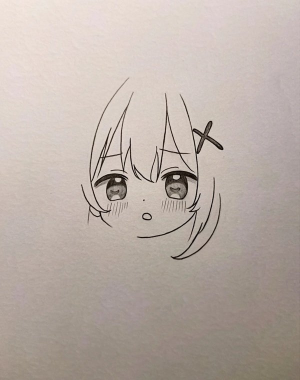 Vẽ anime đơn giản girl​ 3