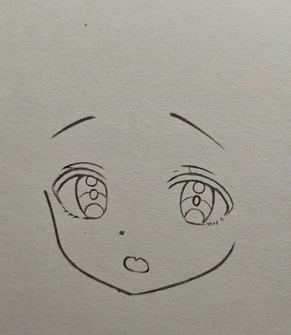 Vẽ anime girl đơn giản​ 1