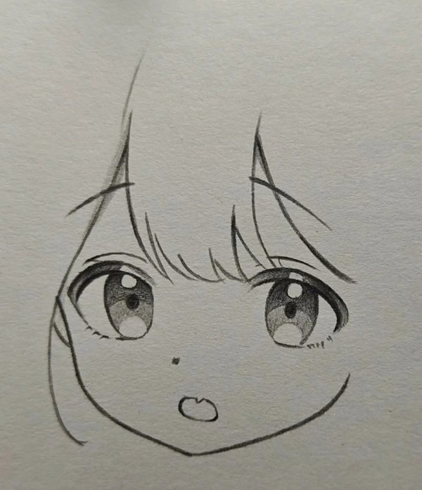 Vẽ anime girl đơn giản​ 3