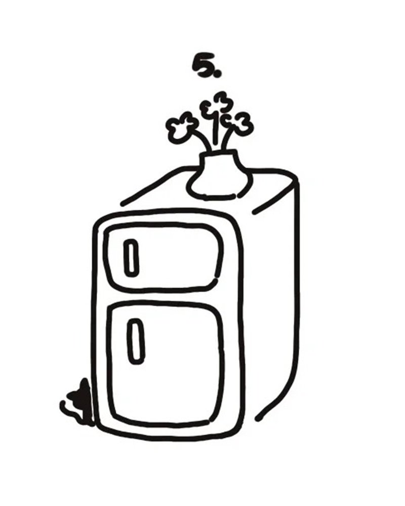 Vẽ cái tủ lạnh​ 5