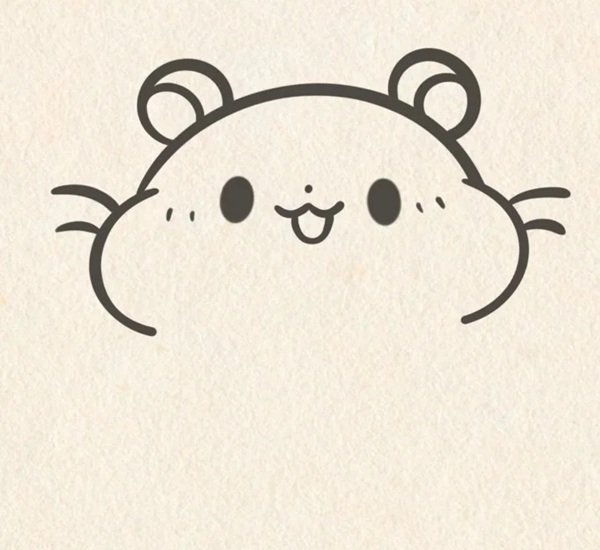Vẽ chuột hamster cute 5