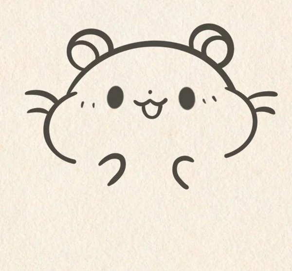 Vẽ chuột hamster cute 6