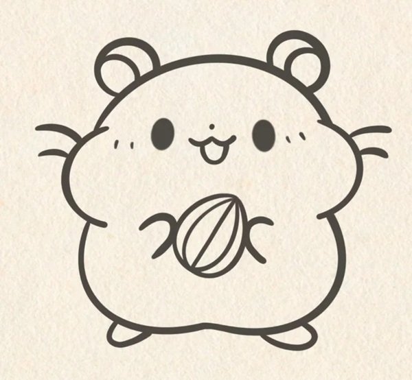 Vẽ chuột hamster cute 9