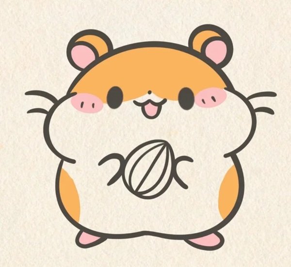 Vẽ chuột hamster cute 