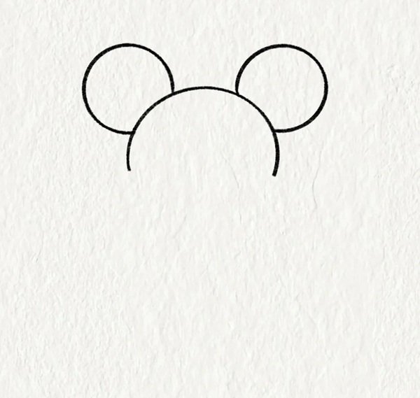 Vẽ con chuột mickey​ 1