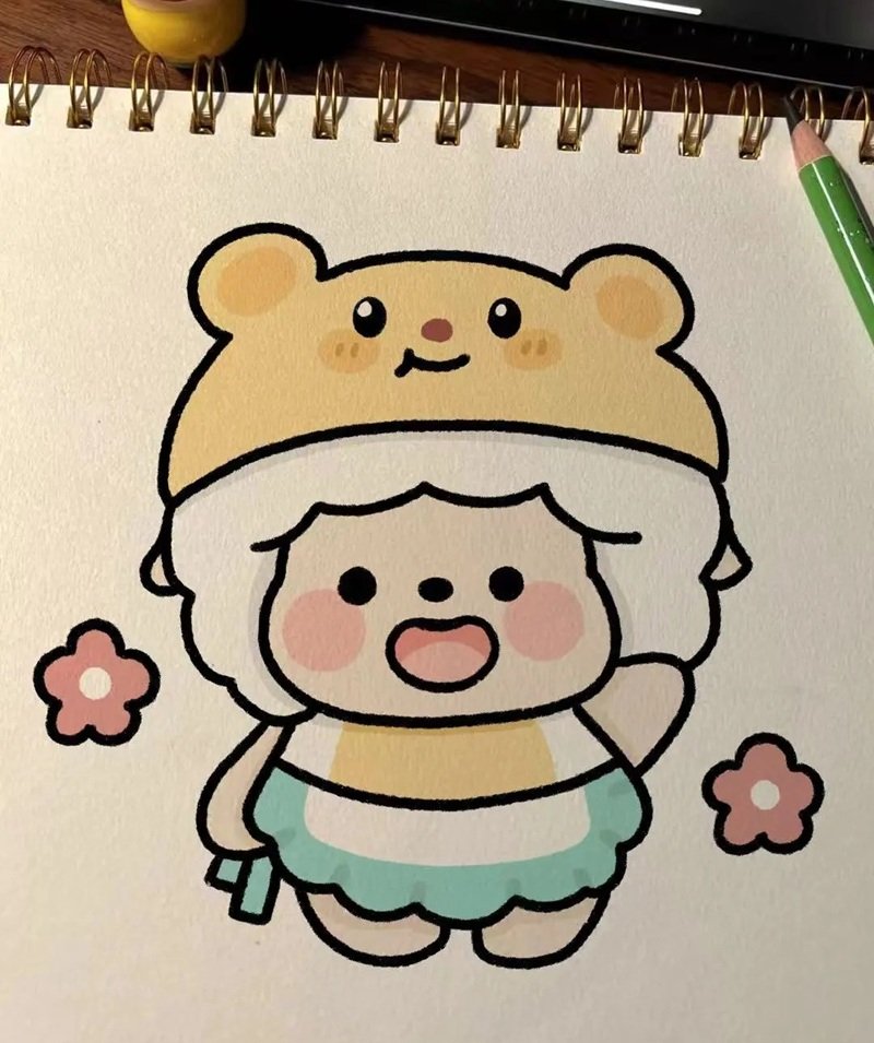 Vẽ hình chibi cute đơn giản​ 