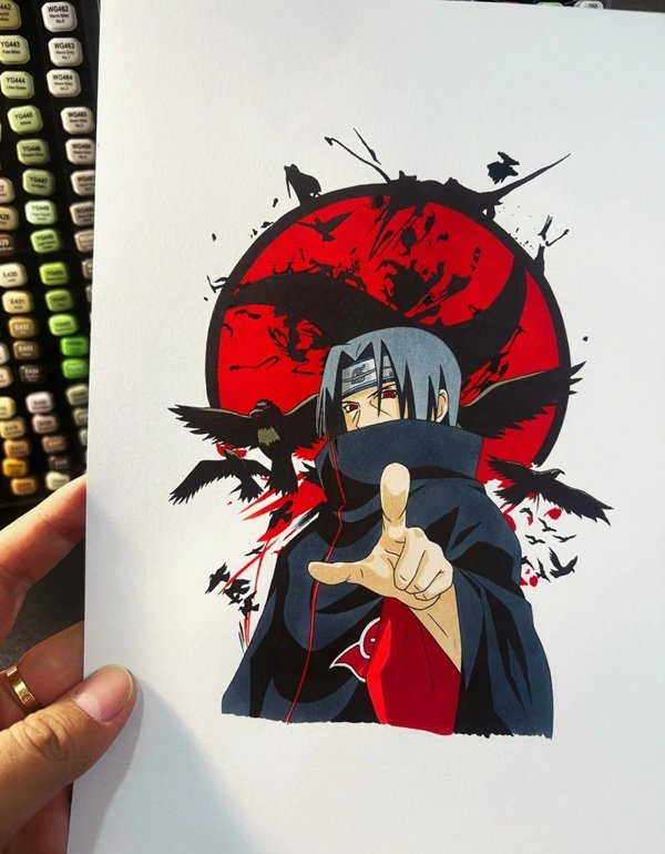 Vẽ Itachi đơn giản