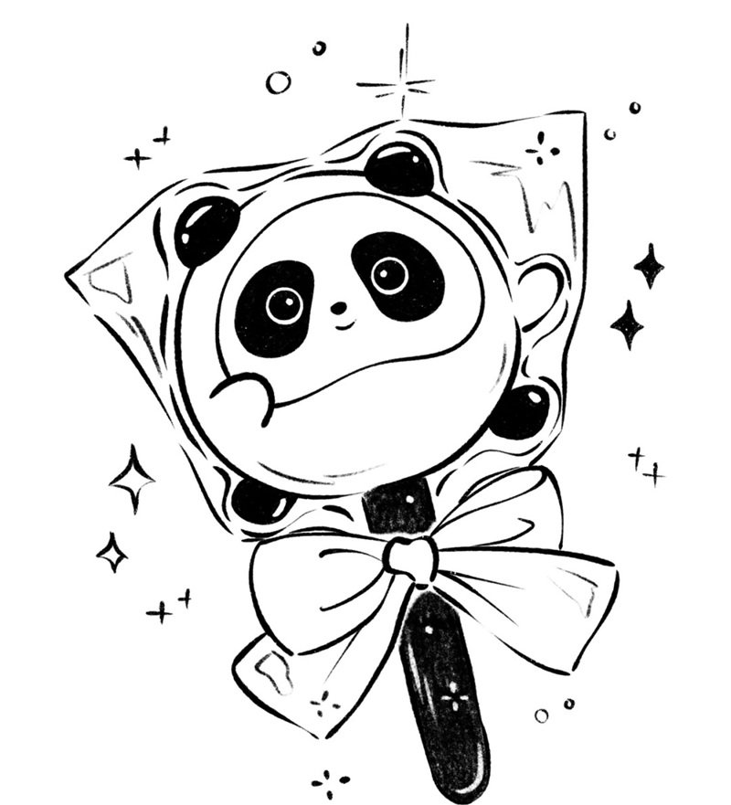 Vẽ kẹo mút cute 