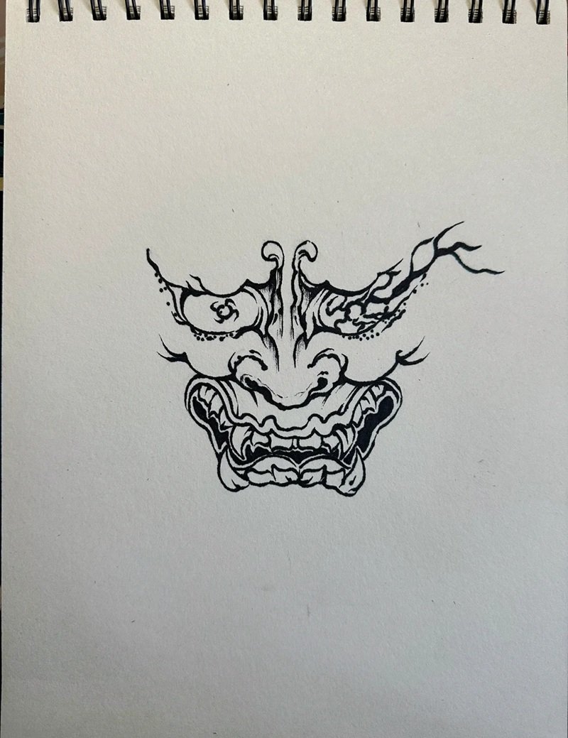 Vẽ mặt nạ halloween​ 5