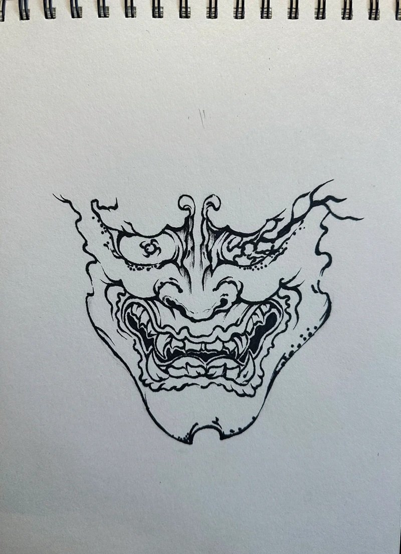 Vẽ mặt nạ halloween​ 6