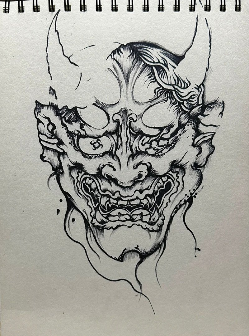 Vẽ mặt nạ halloween​ 9