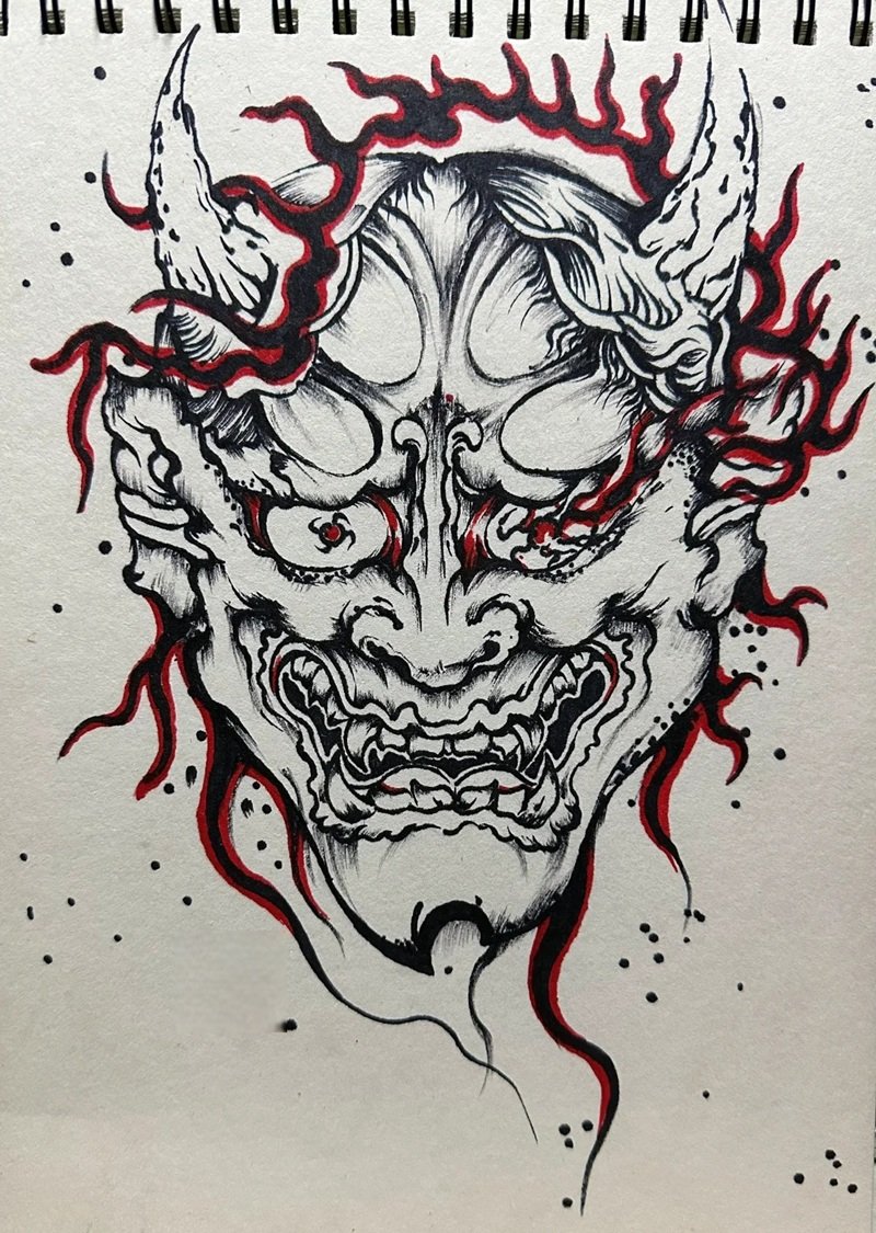 Vẽ mặt nạ halloween​ 