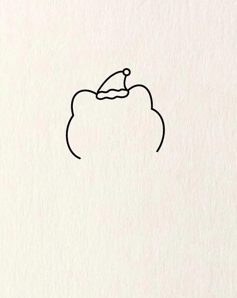 Vẽ người tuyết cute 2