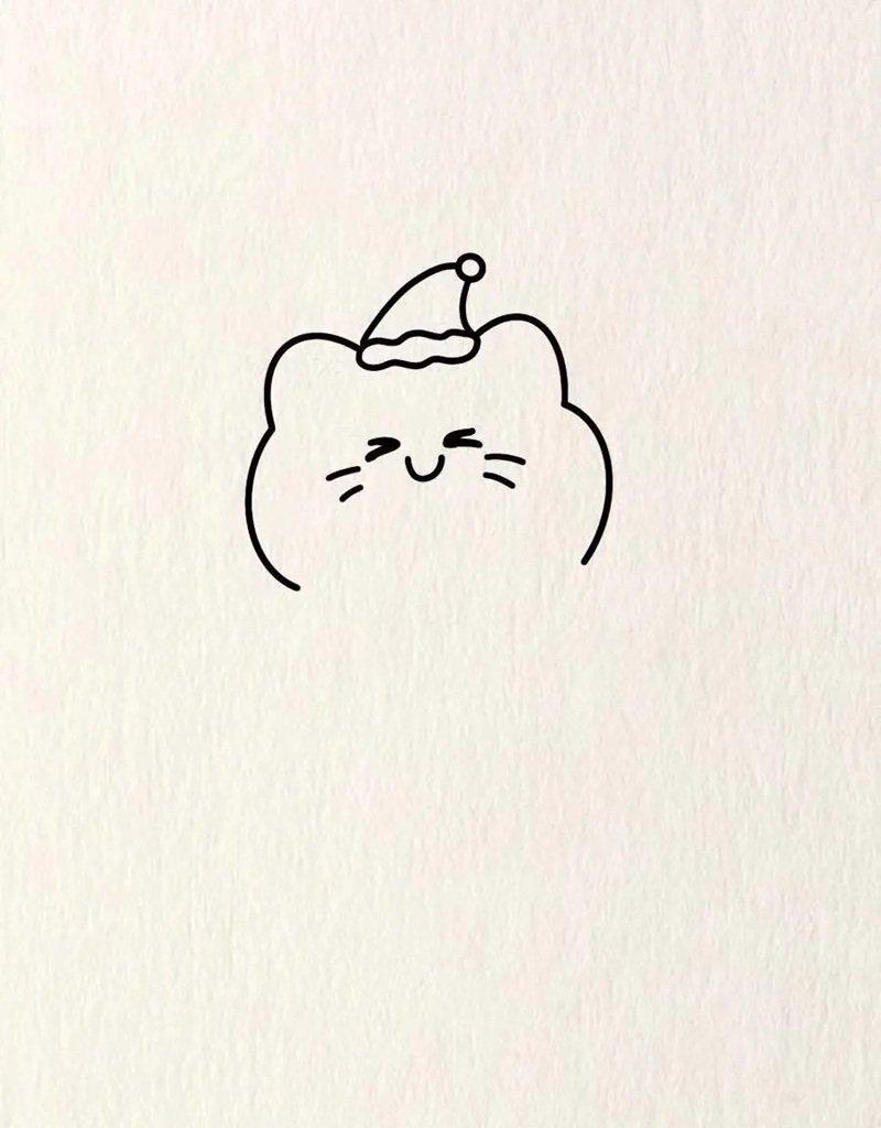Vẽ người tuyết cute 3