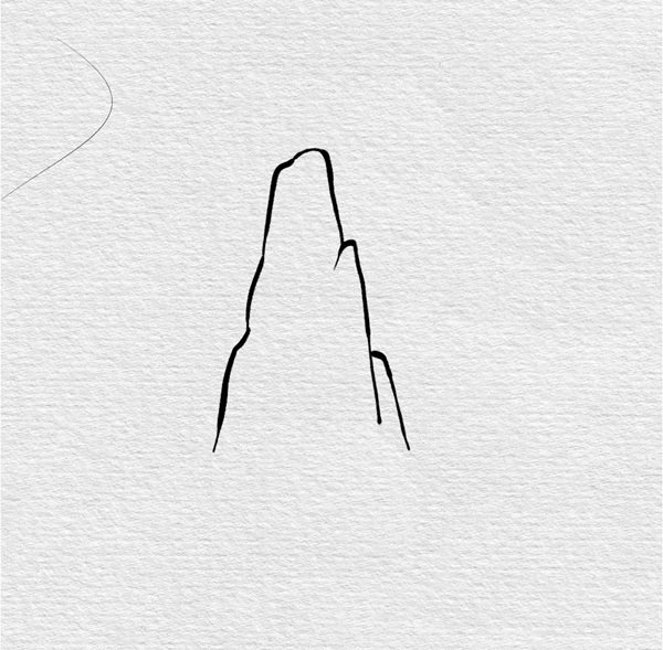 Vẽ núi đẹp​ 1
