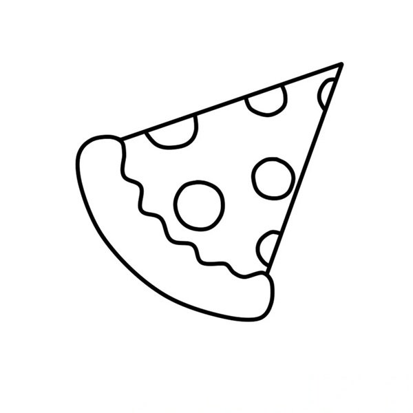 Vẽ pizza đơn giản​ 3