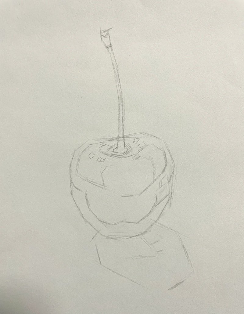 Vẽ quả cherry đẹp 3