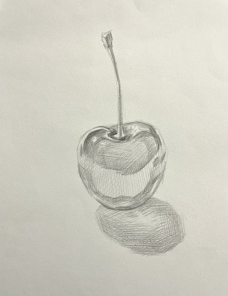 Vẽ quả cherry đẹp 4