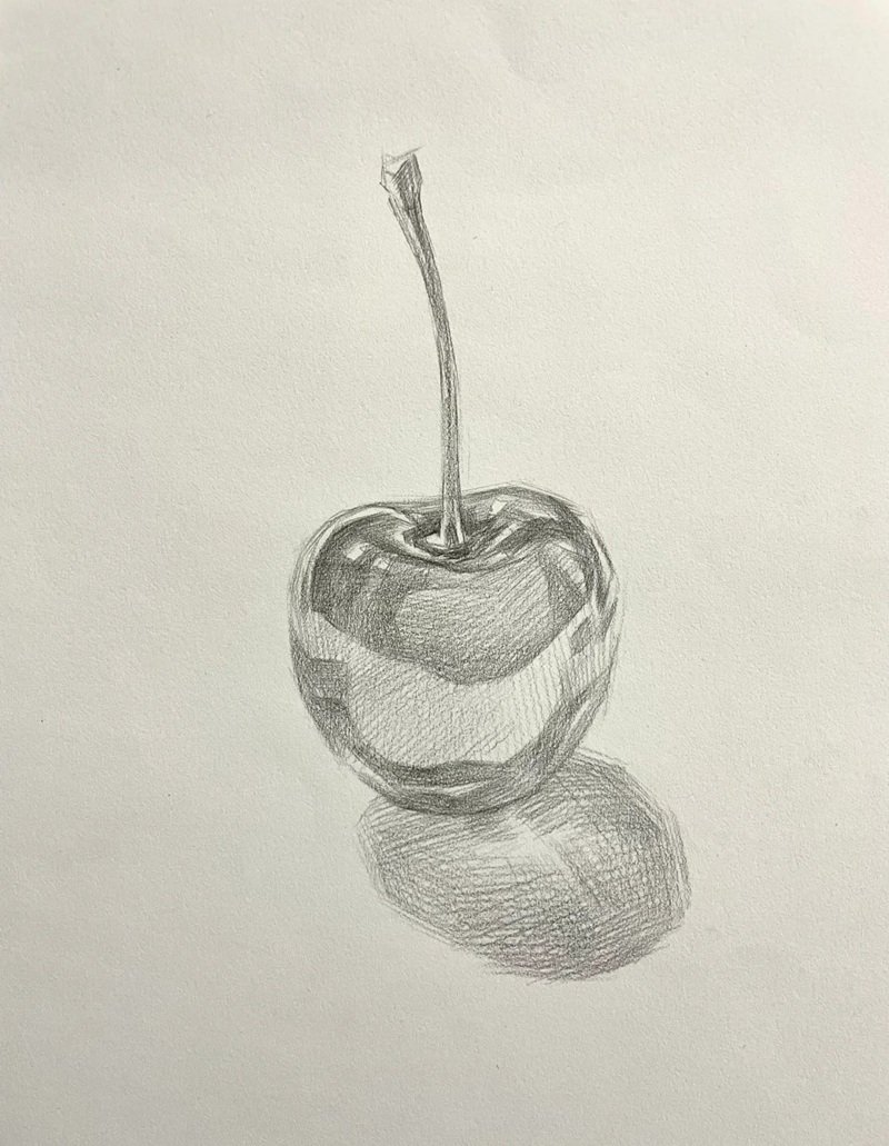 Vẽ quả cherry đẹp 5