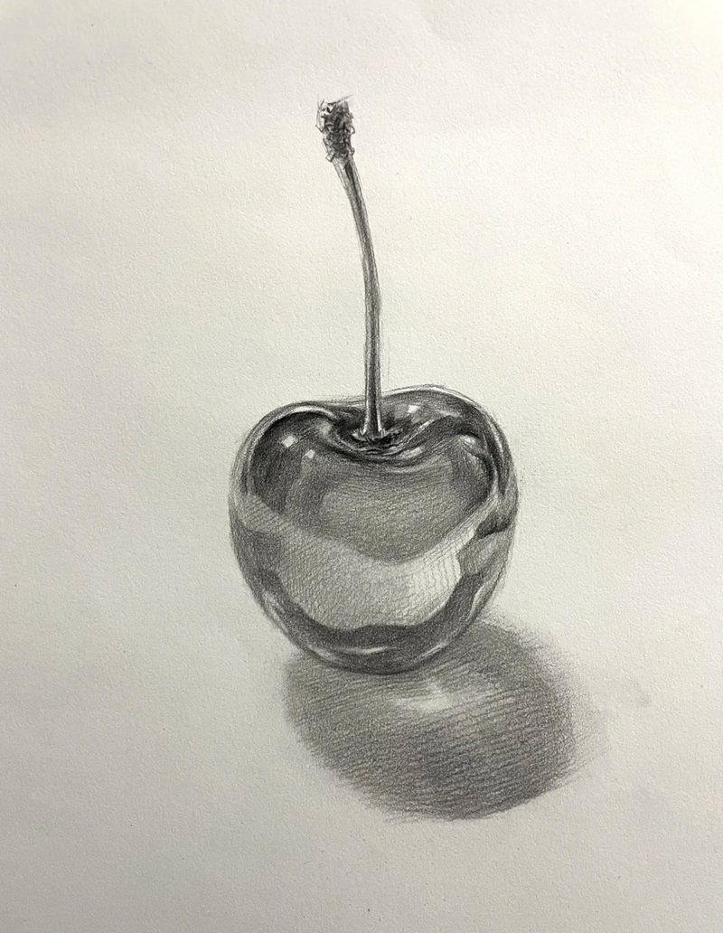 Vẽ quả cherry đẹp 