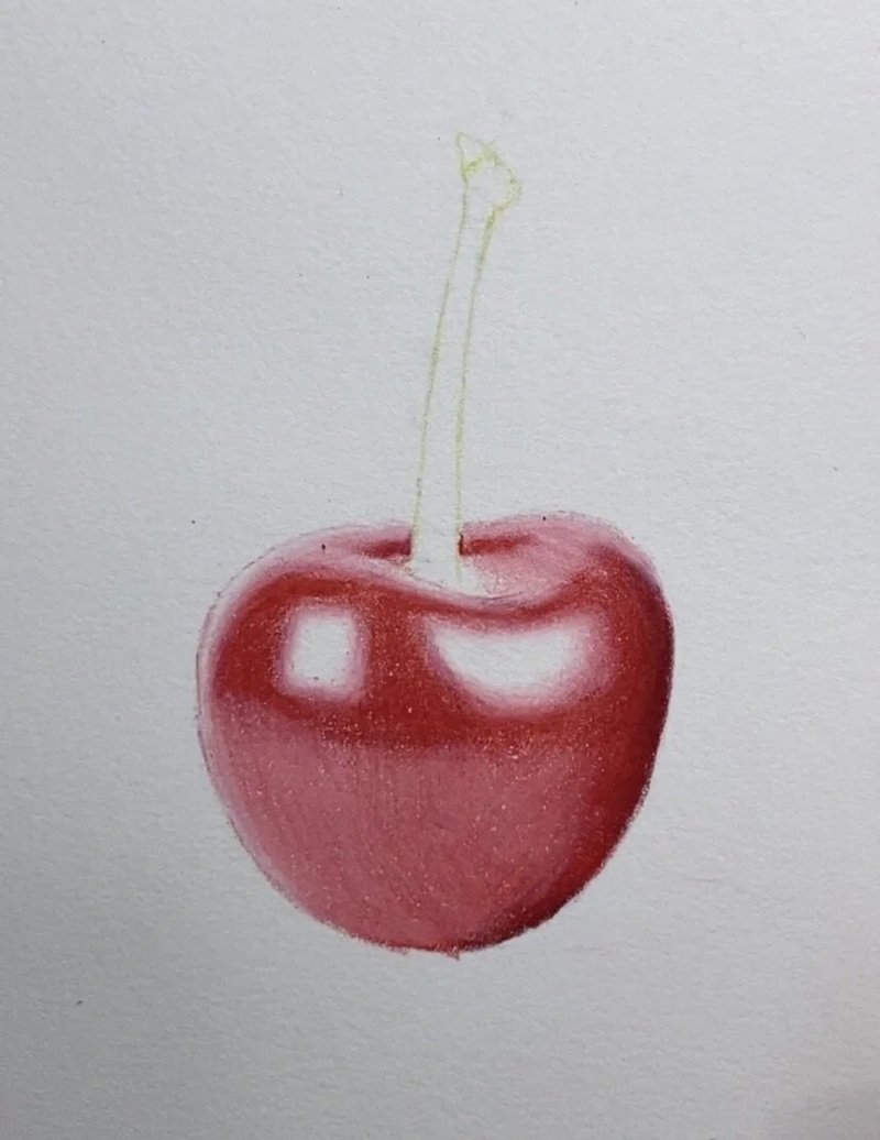 Vẽ quả cherry đơn giản mà đẹp 3