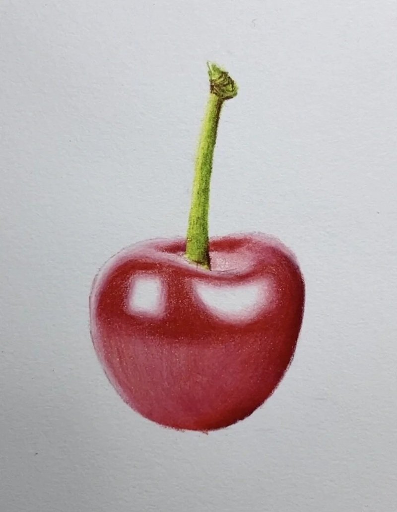 Vẽ quả cherry đơn giản mà đẹp 5