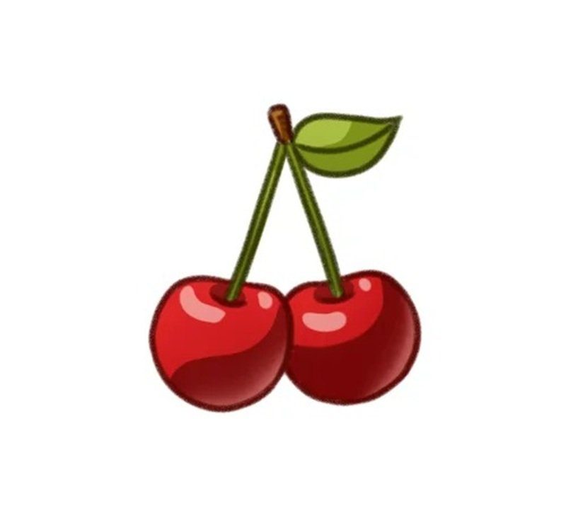 Vẽ quả cherry đơn giản 