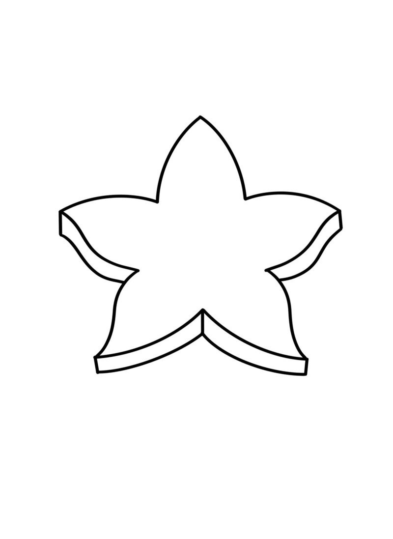 Vẽ quả khế đơn giản 5