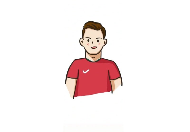 Vẽ ronaldo đơn giản  