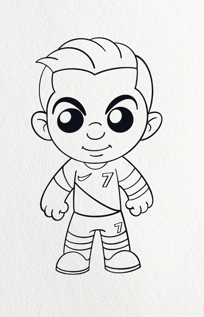 Vẽ ronaldo​ đẹp nhất 2