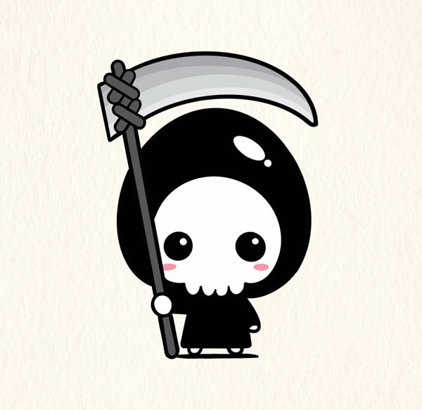 Vẽ thần chết​ đơn giản
