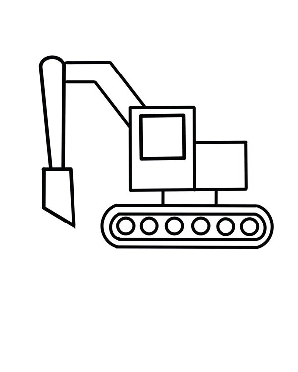 Vẽ xe máy xúc​ 10