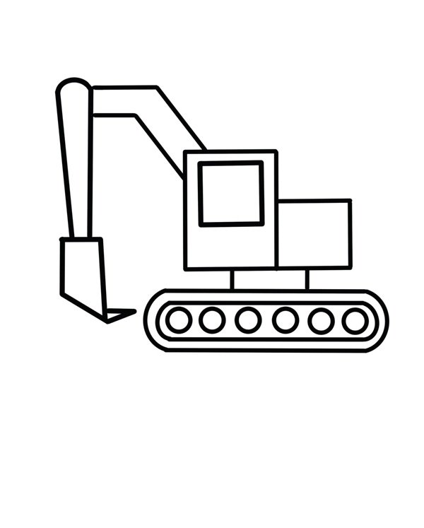 Vẽ xe máy xúc​ 11