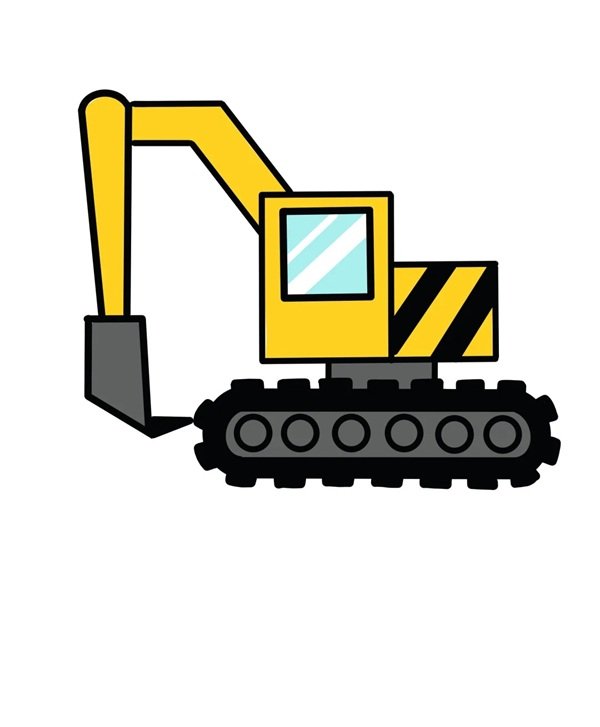 Vẽ xe máy xúc​