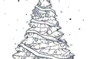 17+ cách vẽ cây thông Noel siêu dễ – đơn giản mà đẹp mê