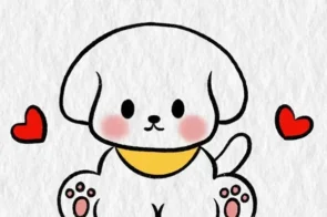 18+ cách vẽ con chó cute hột me cho người mới bắt đầu