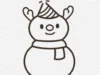 Học cách vẽ người tuyết cute cực dễ – ai cũng làm được!
