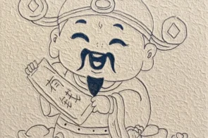 12+ kiểu vẽ ông Thần Tài siêu đẹp, nhìn là thấy tài lộc ùa về