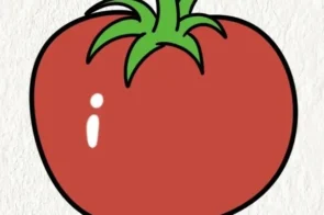 10+ kiểu vẽ quả cà chua siêu dễ mà vẫn xinh xỉu