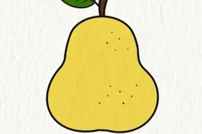 12+ cách vẽ quả lê siêu cute, chỉ cần vài bước đơn giản