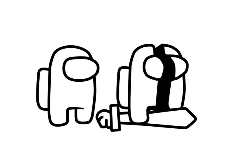 among us tô màu 12