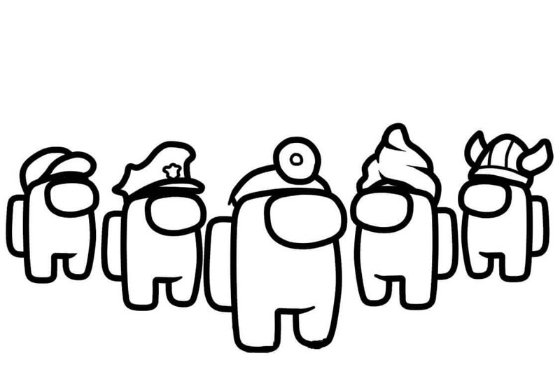 among us tô màu 16