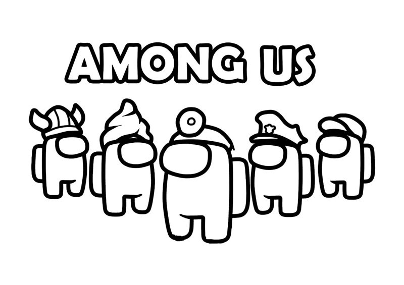 among us tô màu 2
