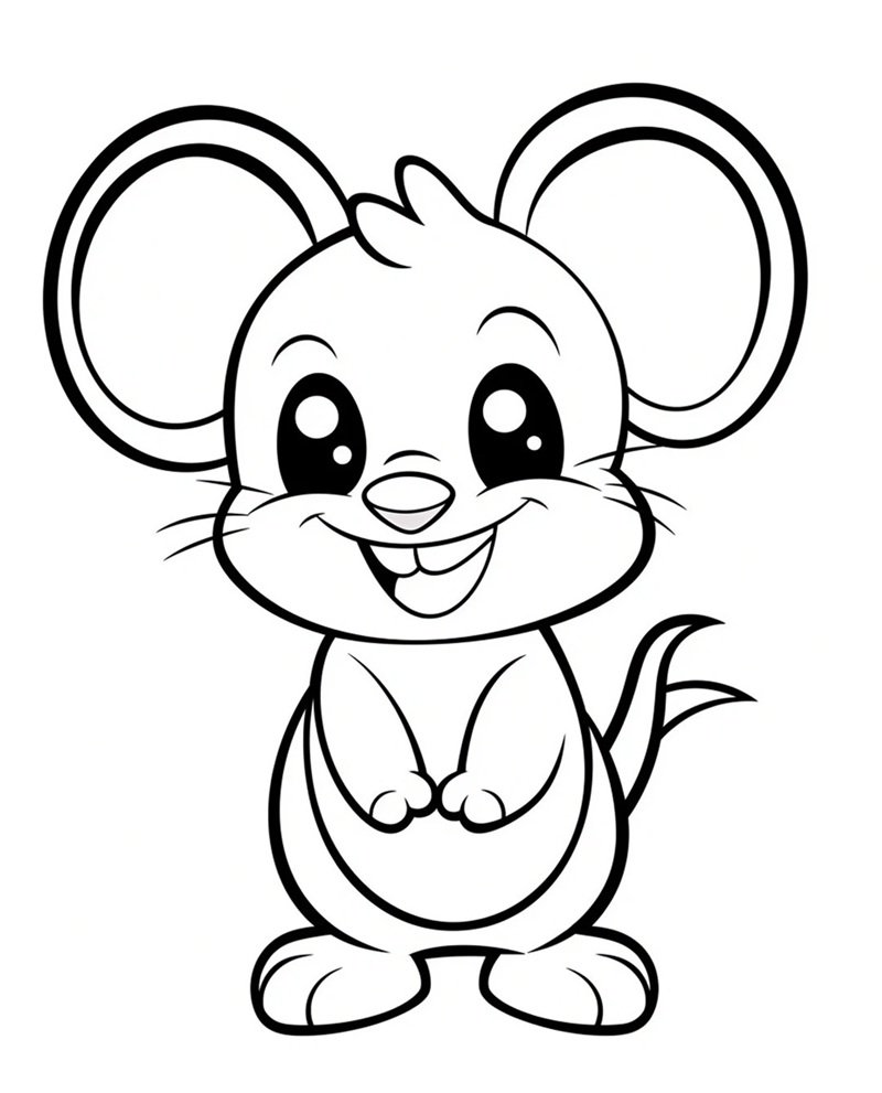 con chuột tô màu 22