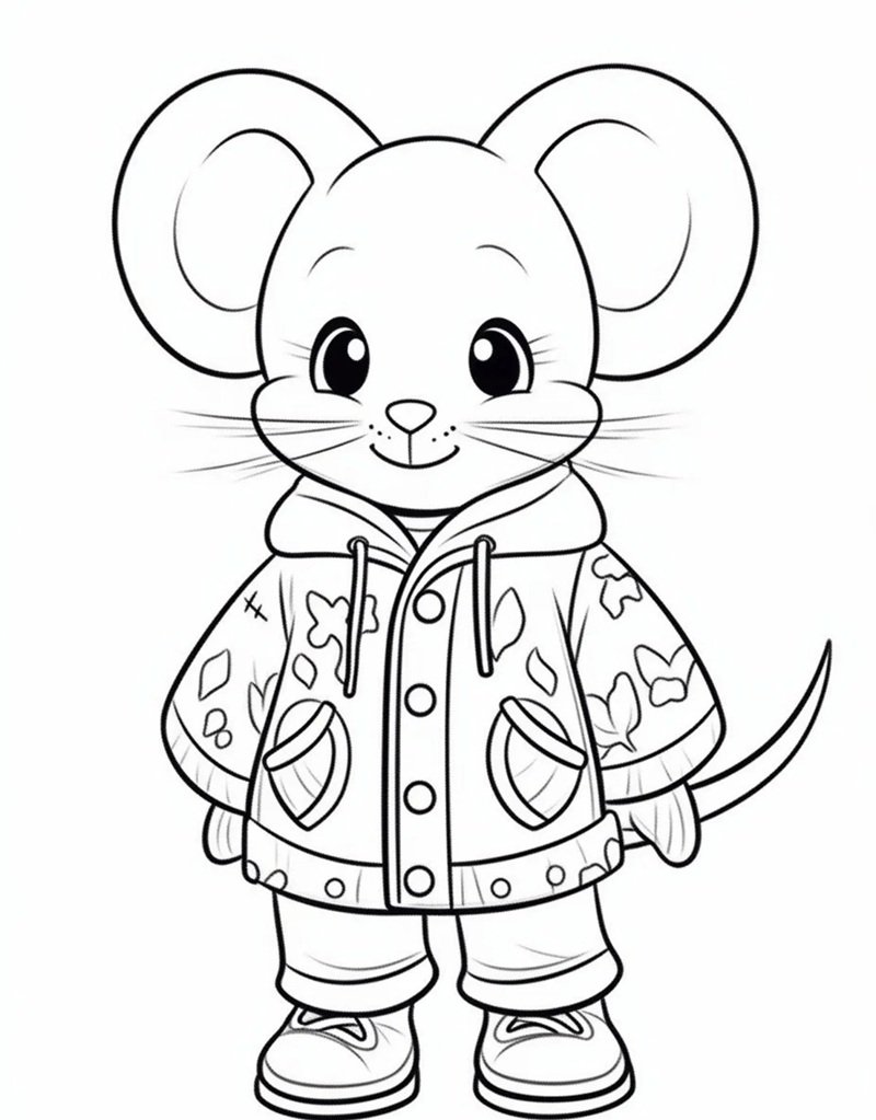 con chuột tô màu 25